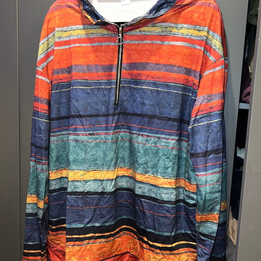 Sunset Colored Quarter Zip Long Sleeve